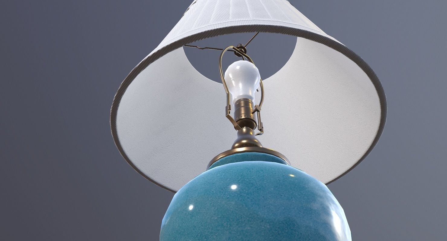 Table Lamp Game Ready Low-poly 3D model_7