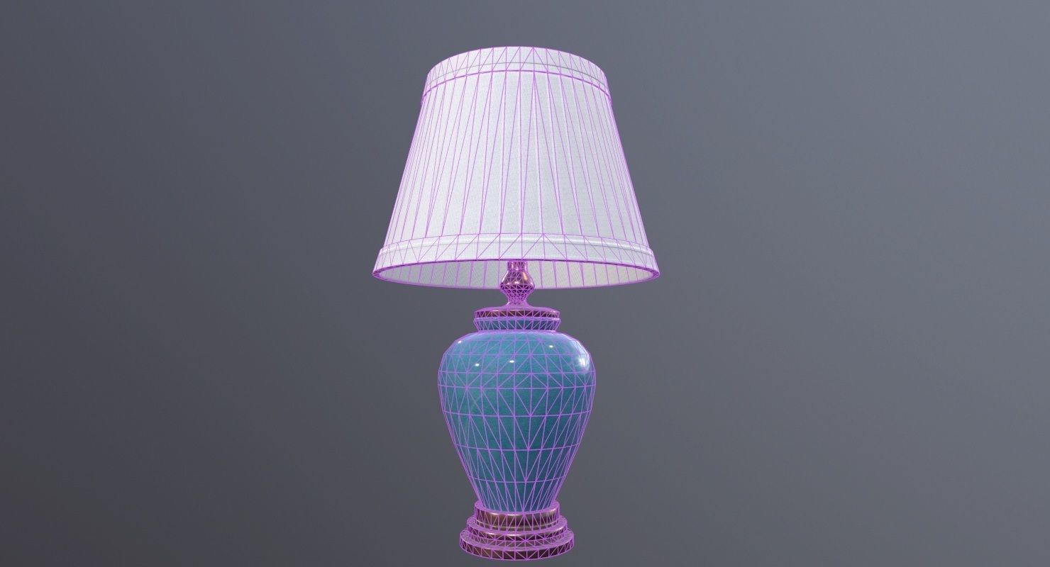 Table Lamp Game Ready Low-poly 3D model_9