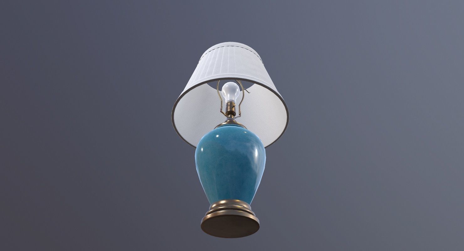 Table Lamp Game Ready Low-poly 3D model_2
