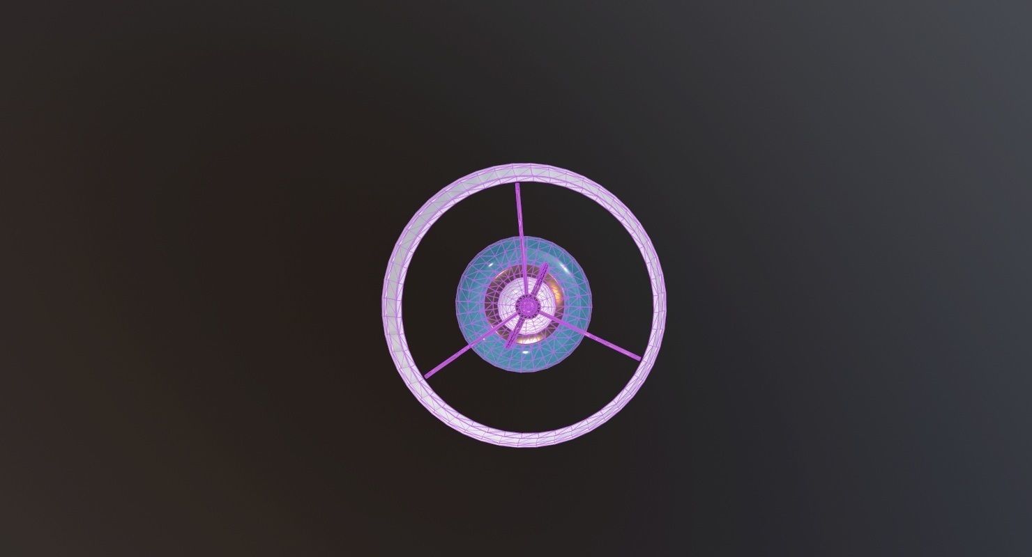 Table Lamp Game Ready Low-poly 3D model_11