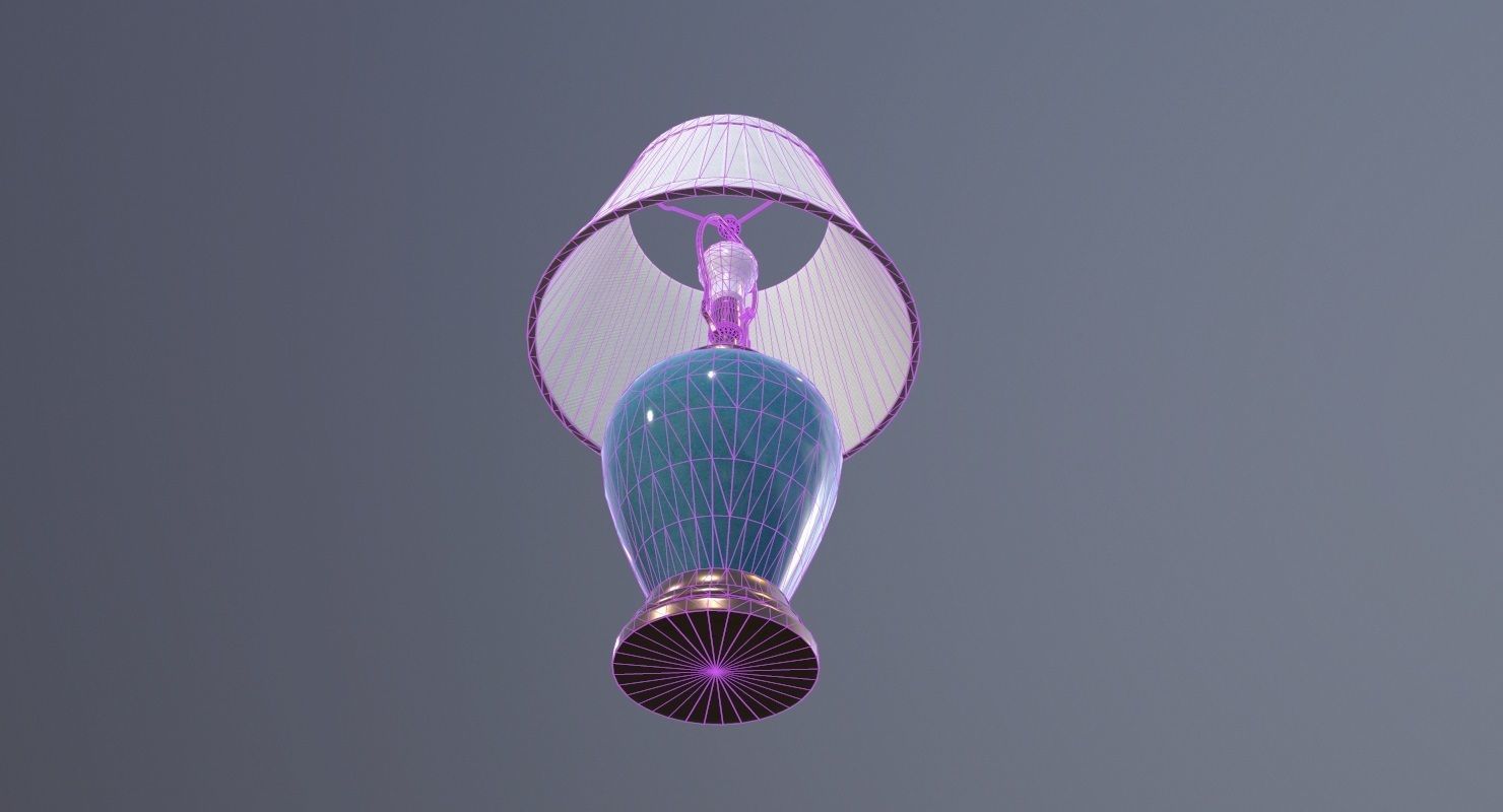 Table Lamp Game Ready Low-poly 3D model_10