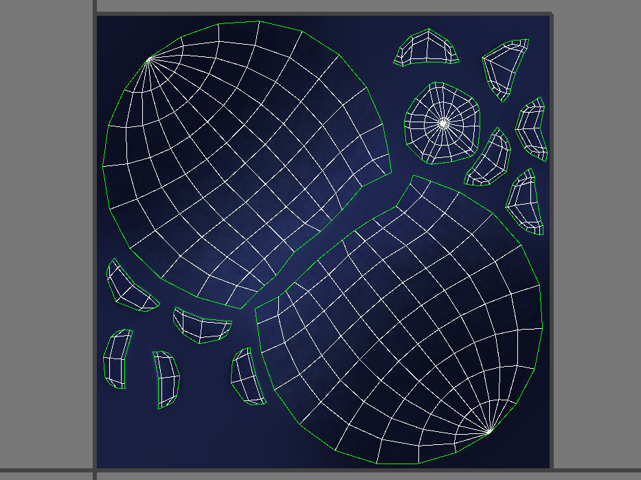 Blueberry pomegranate vase 3D model_16