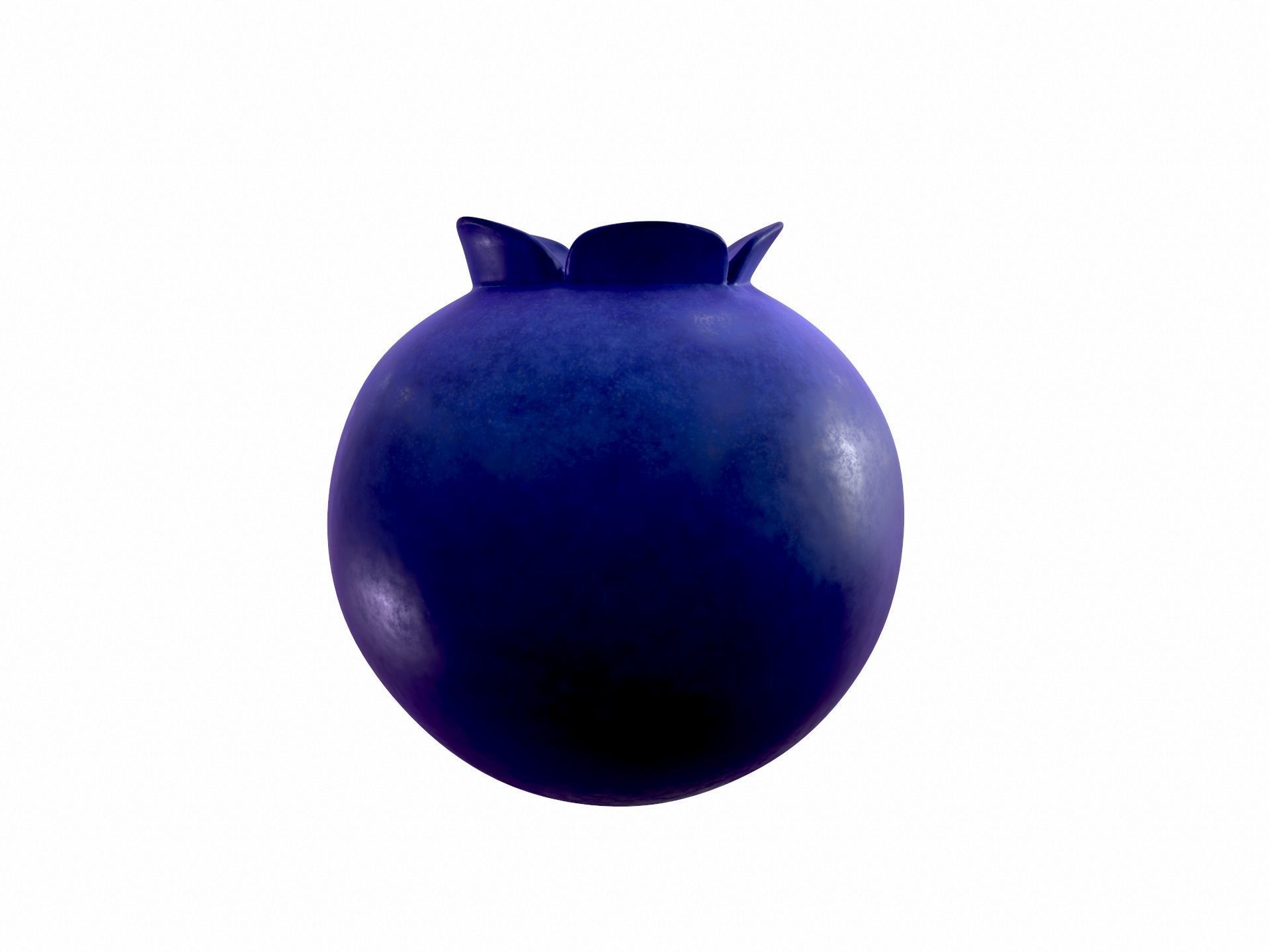 Blueberry pomegranate vase 3D model_2
