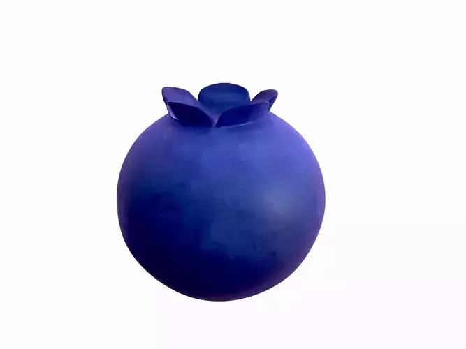 Blueberry pomegranate vase 3D model