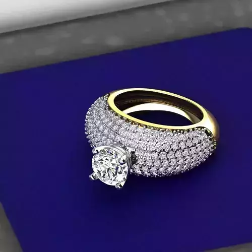 Cluster Ring 3D print model