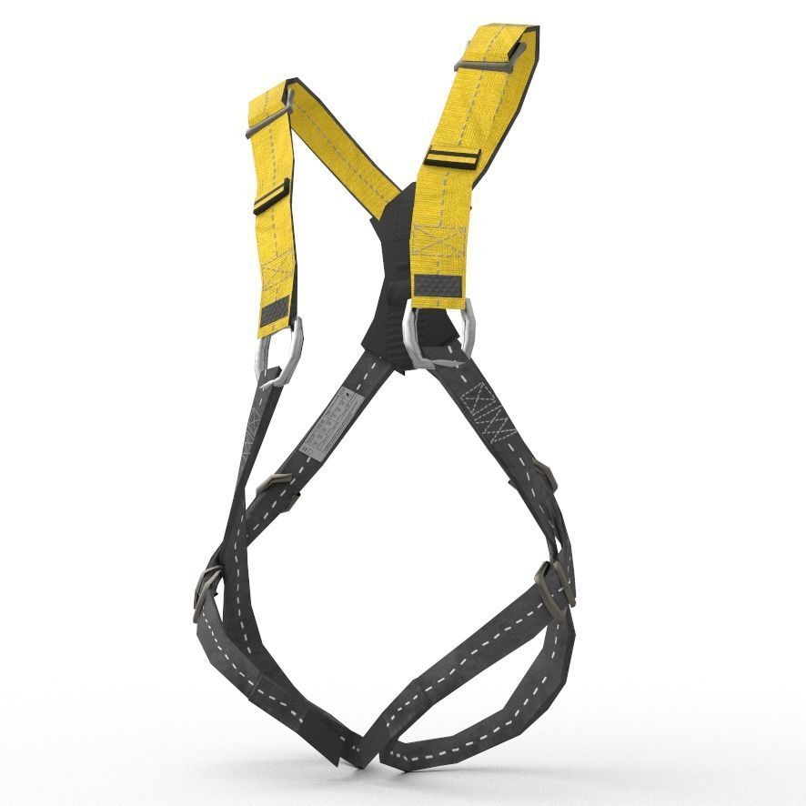Safety Harness Low-poly 3D model_4