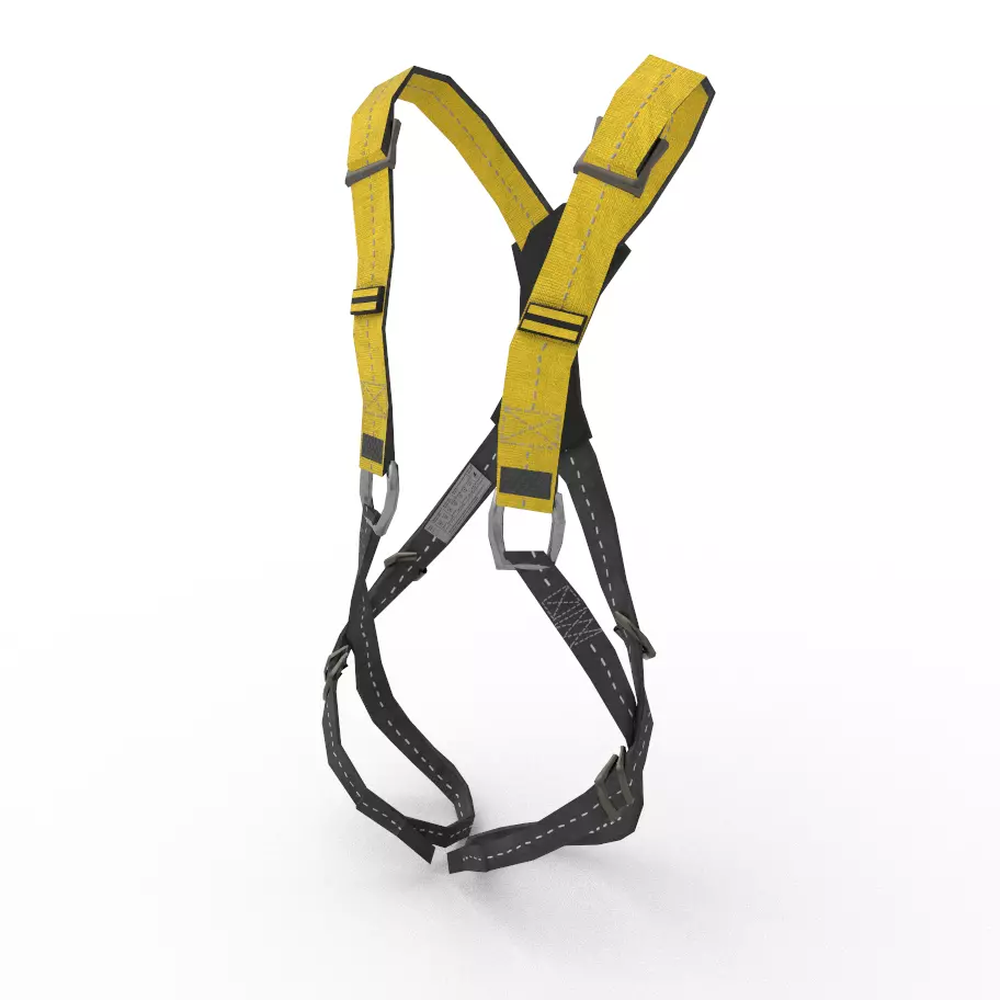 Safety Harness Low-poly 3D model_0