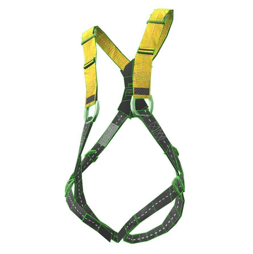 Safety Harness Low-poly 3D model_5
