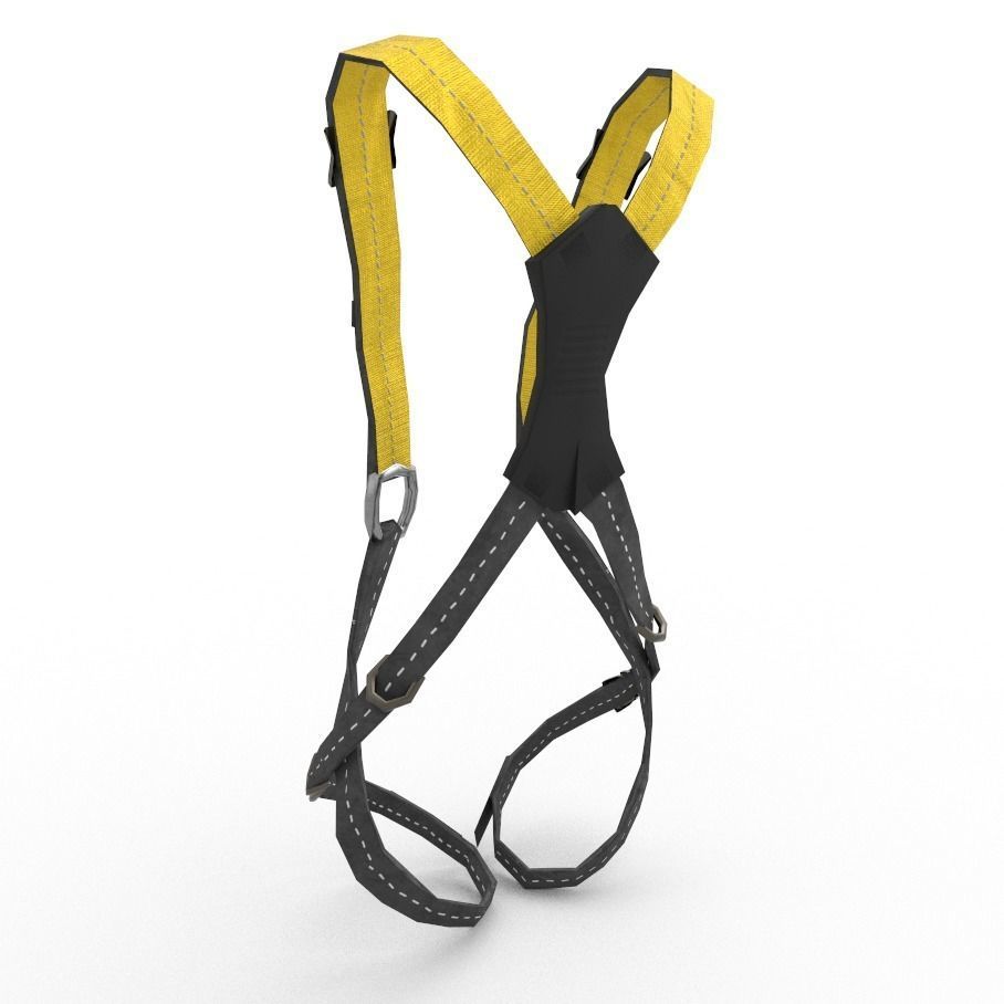Safety Harness Low-poly 3D model_2