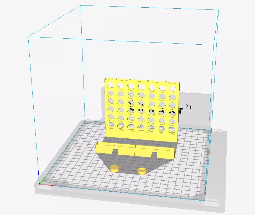 4 Gewinnt lego game in glass case Free 3D print model