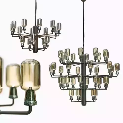 Normann Copenhagen Amp chandelier 3D model