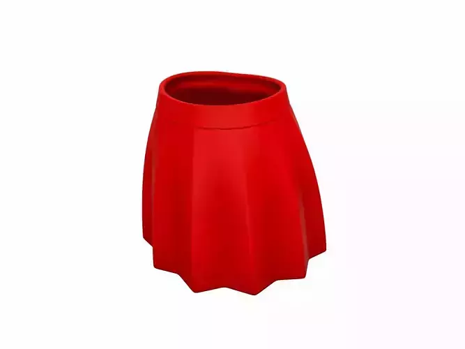 Red Skirt 3D model