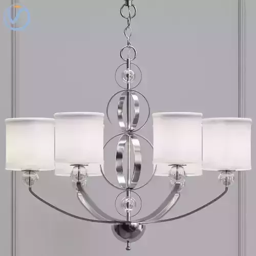 Golden Lighting 1030  6  CH Cerchi Six Light Chandelier