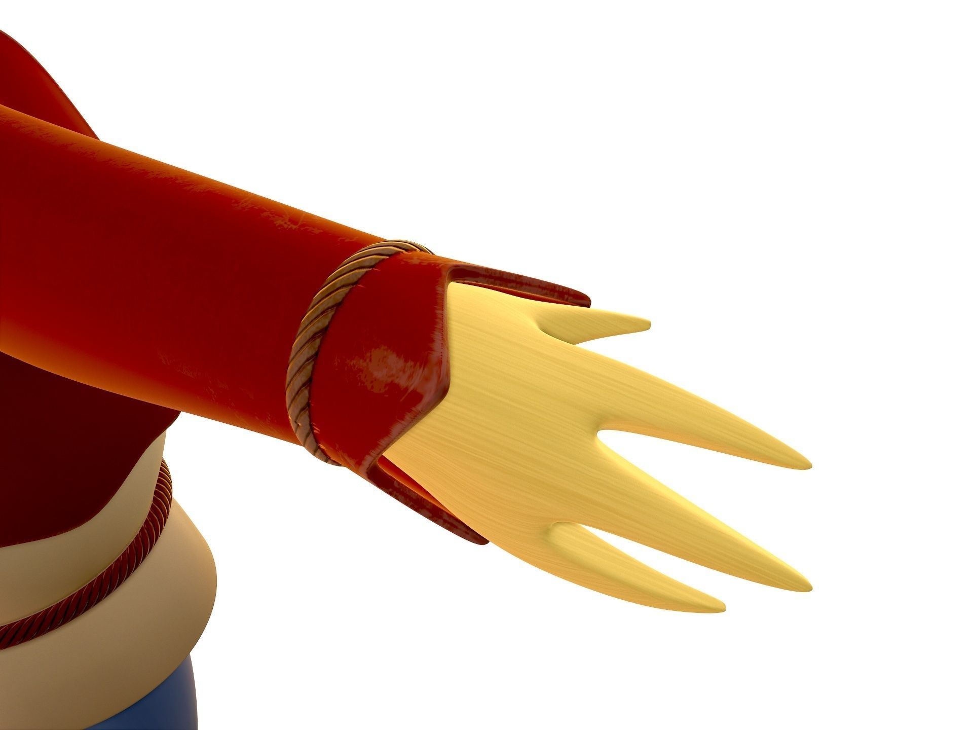 Scarecrow cartoon character wearing hat and sunglasses 3D model_8