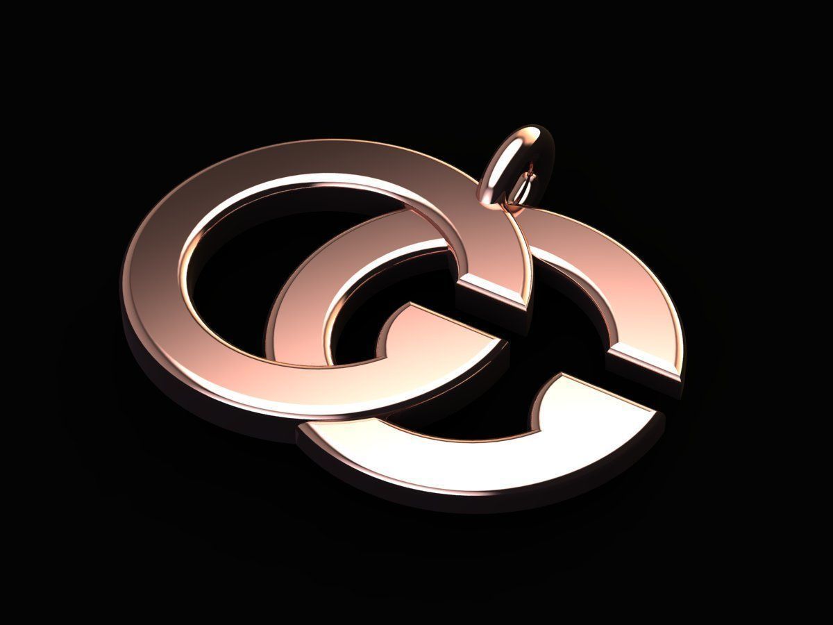 Gucci Pendant 3D print model_1
