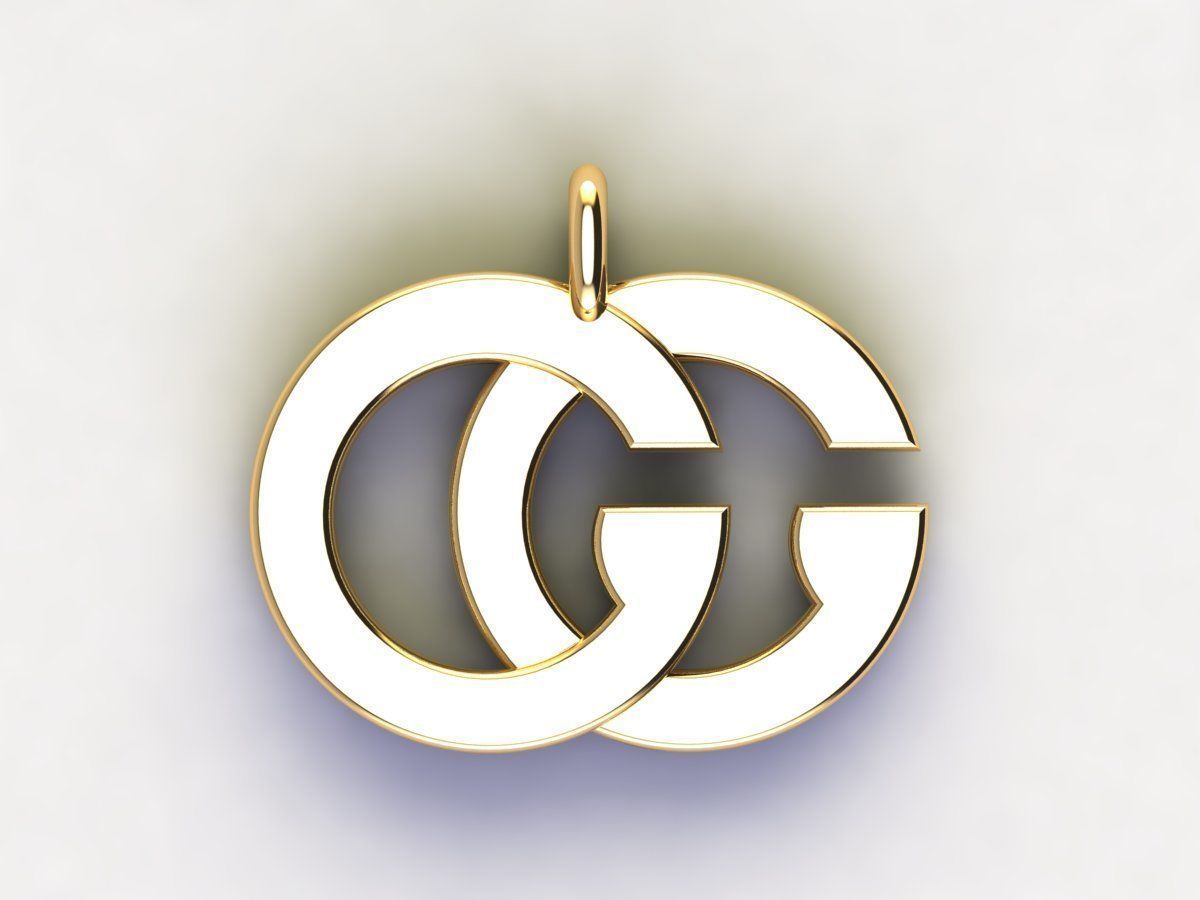 Gucci Pendant 3D print model_4