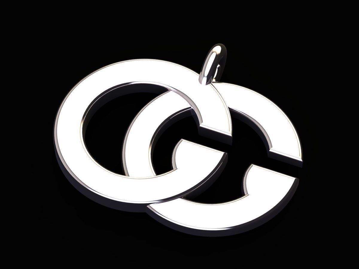 Gucci Pendant 3D print model_2
