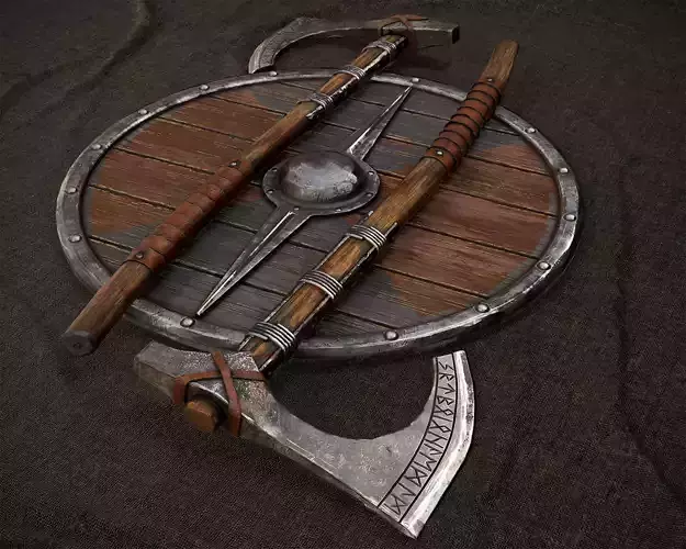 Axe and shield