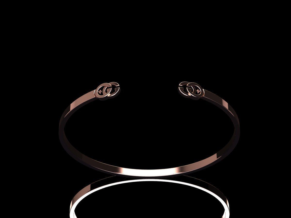 Gucci Bracelet 3D print model_6