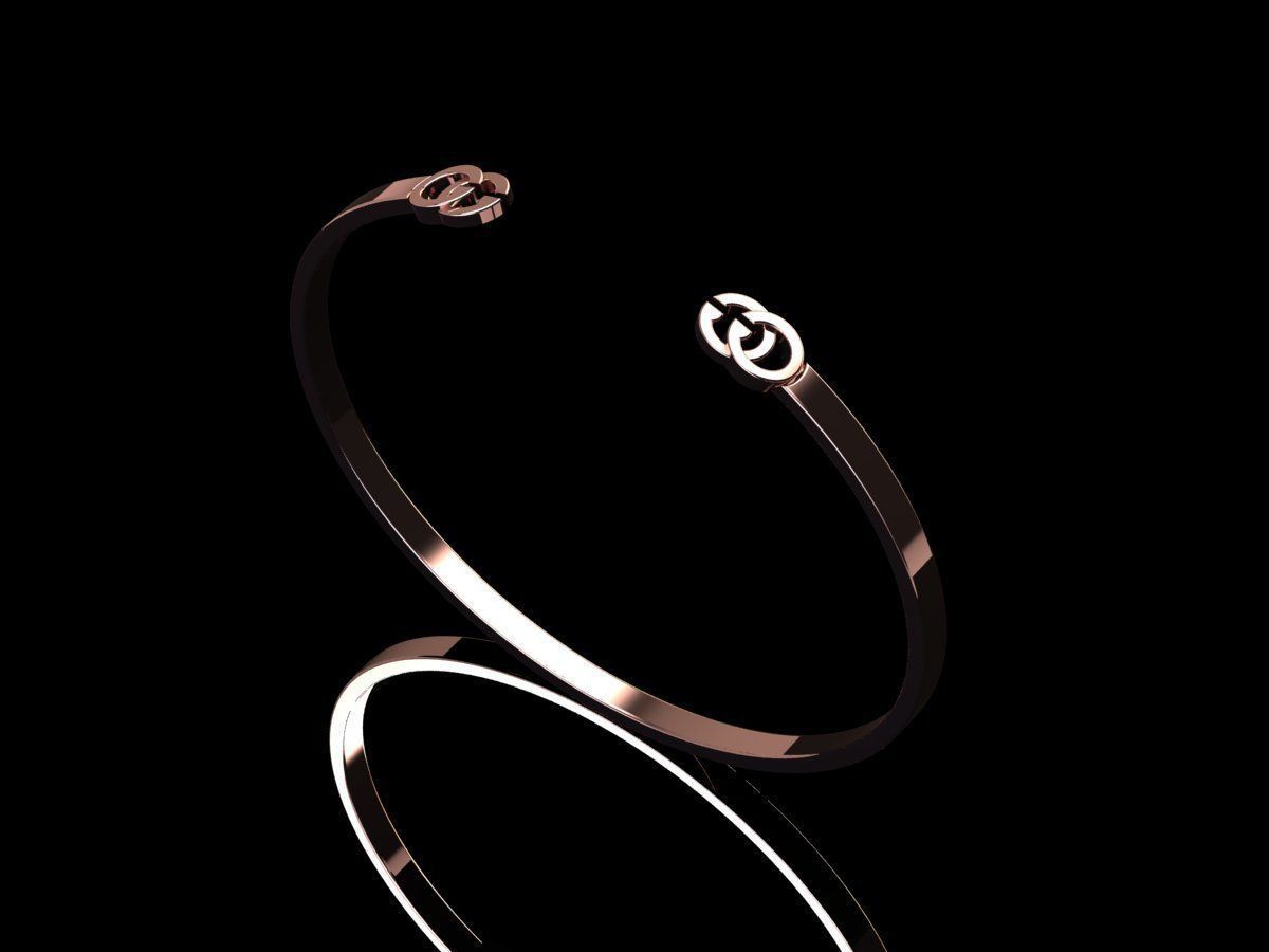 Gucci Bracelet 3D print model_5
