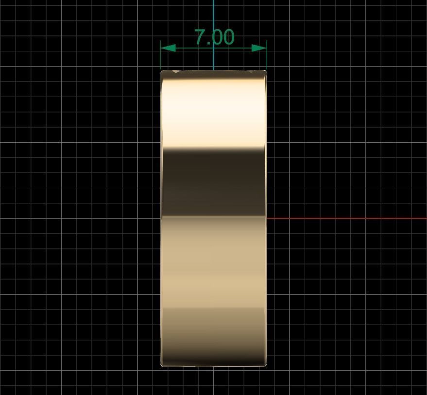 Moon Band Ring  3D print model_6