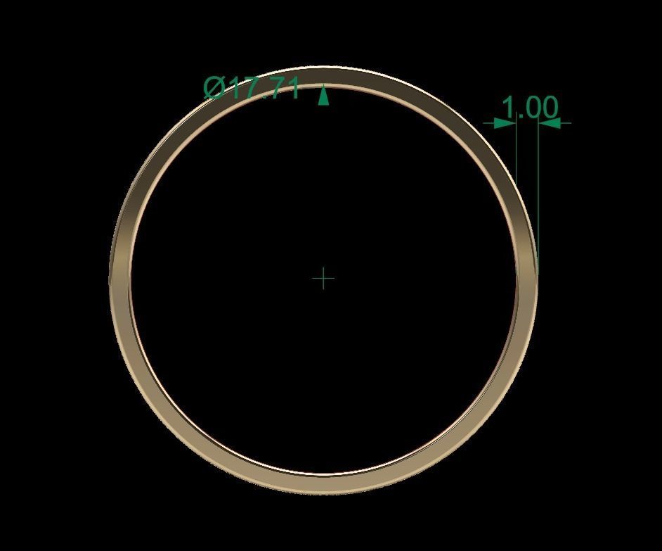 Moon Band Ring  3D print model_7