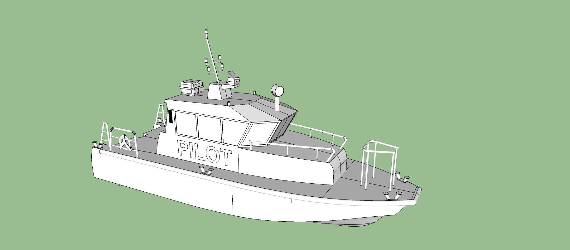 Pilot Boat 3D model_6