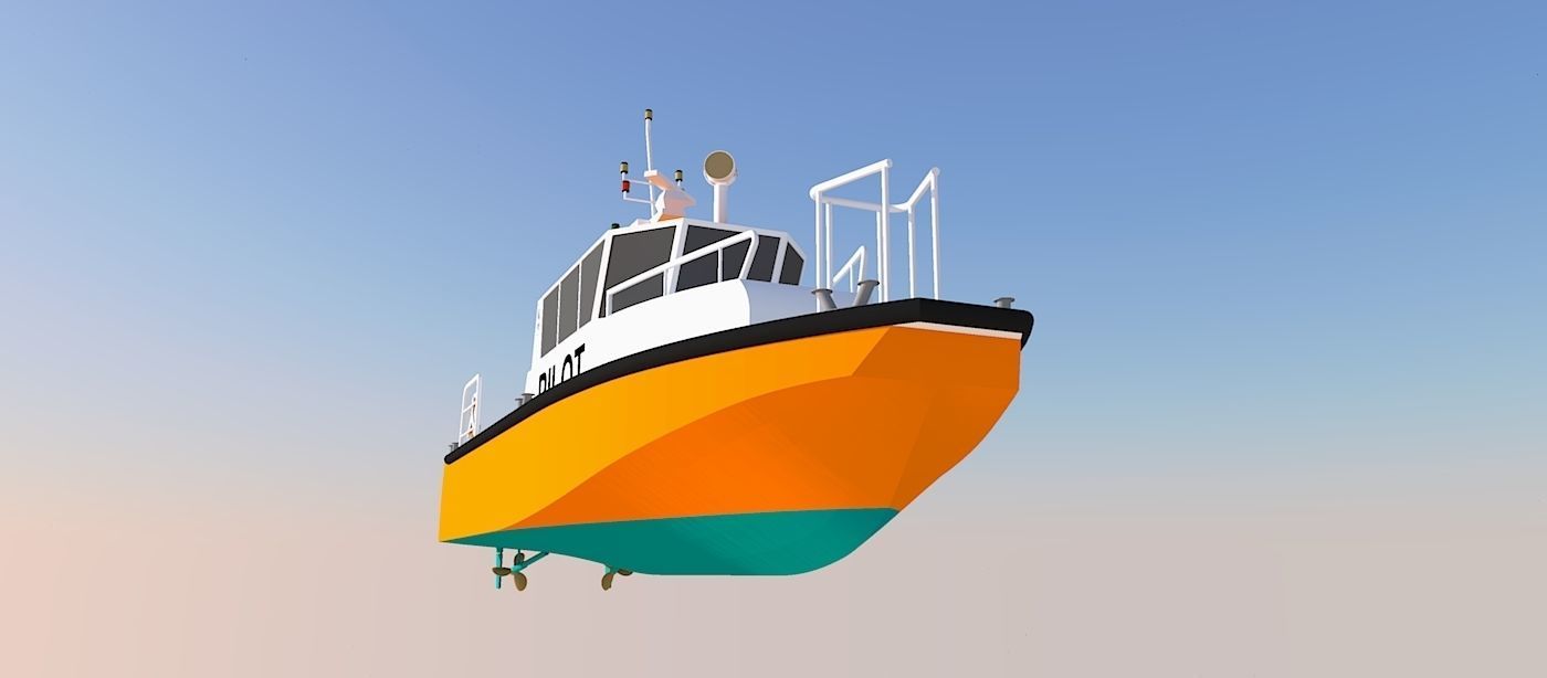 Pilot Boat 3D model_3