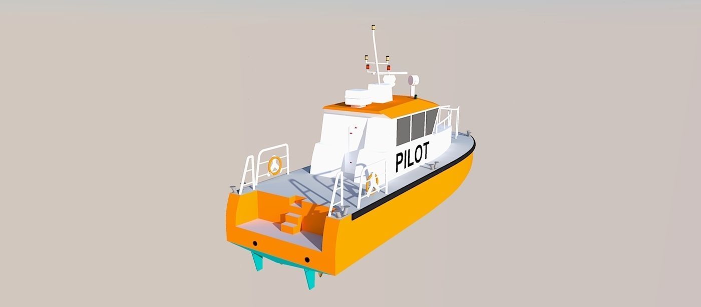 Pilot Boat 3D model_2