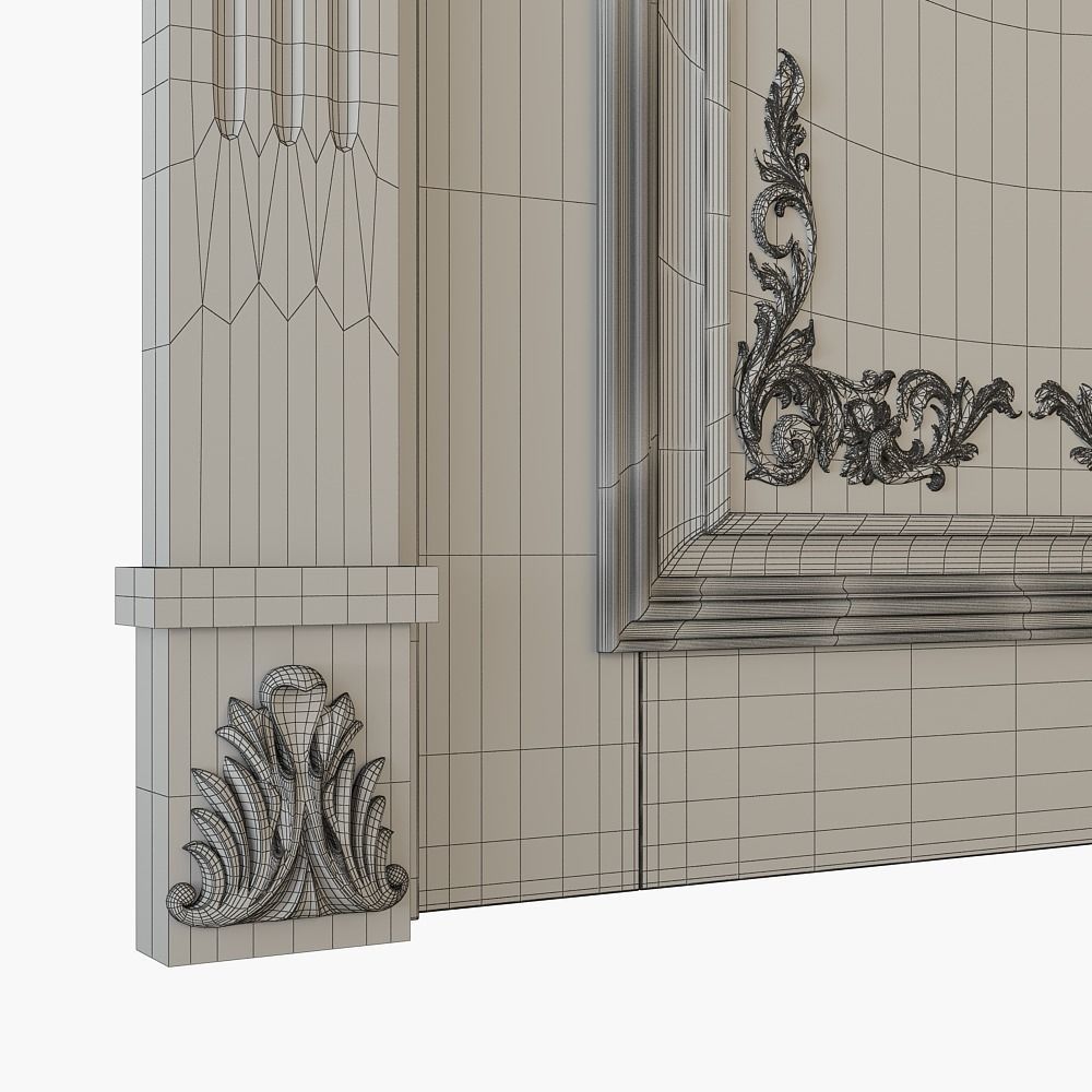 Classic door 3D model_8