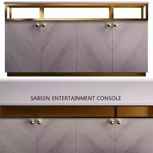 Sabeen Entertainment Console low poly 3d model Low-poly 3D model