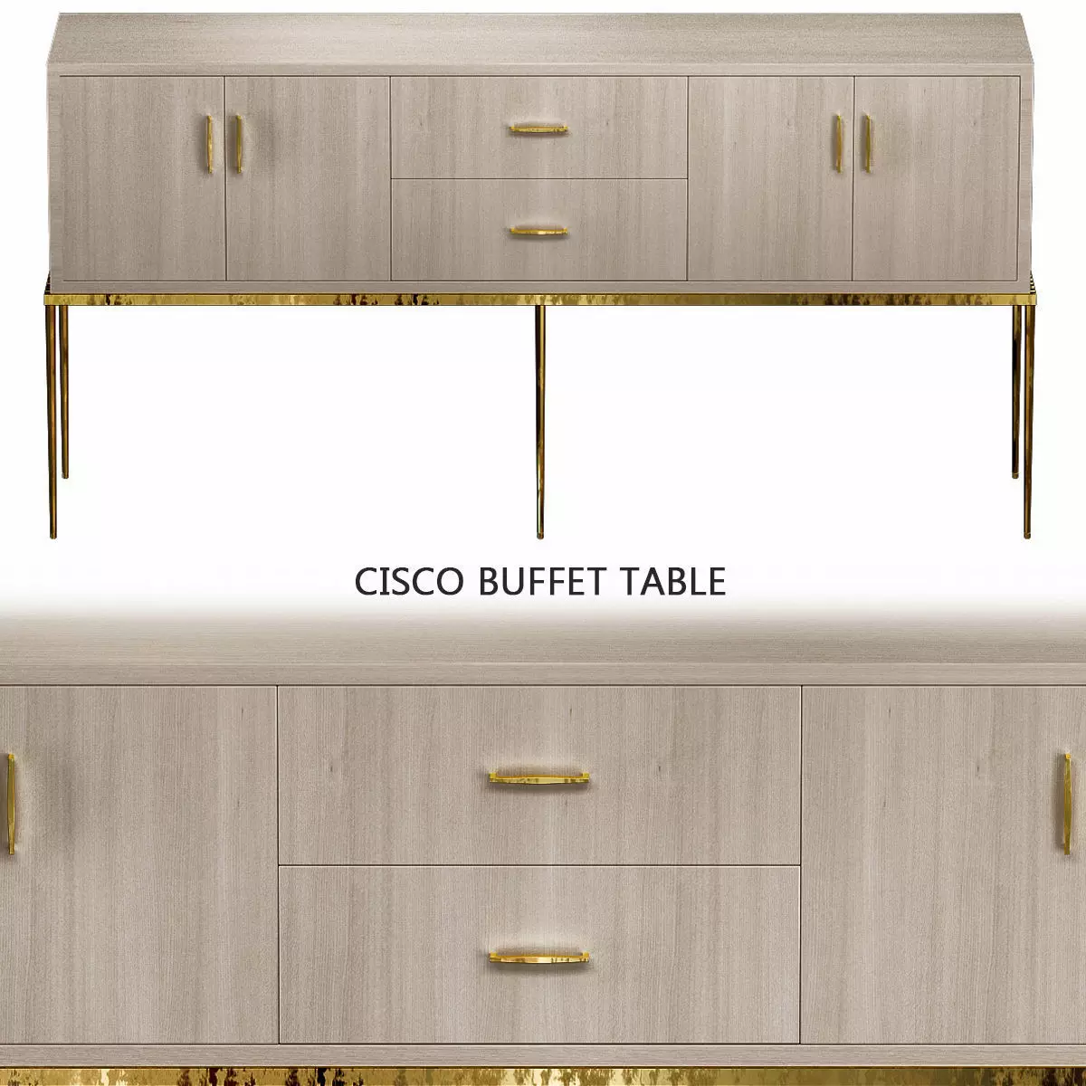 Cisco Buffet Table low poly 3d model Low-poly 3D model