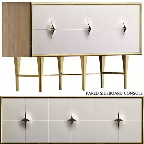 Pared Sideboard Console low poly 3d model Low-poly 3D model