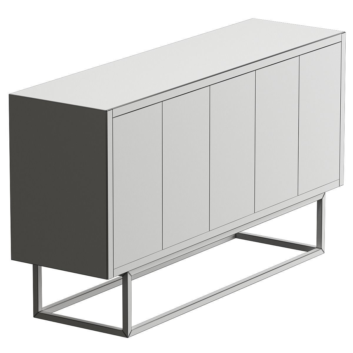 Ide Hill 5-Door Console low poly 3d model Low-poly 3D model_1