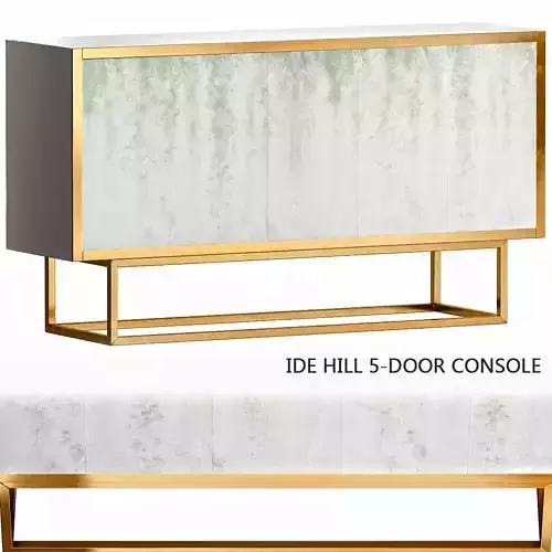 Ide Hill 5-Door Console low poly 3d model Low-poly 3D model