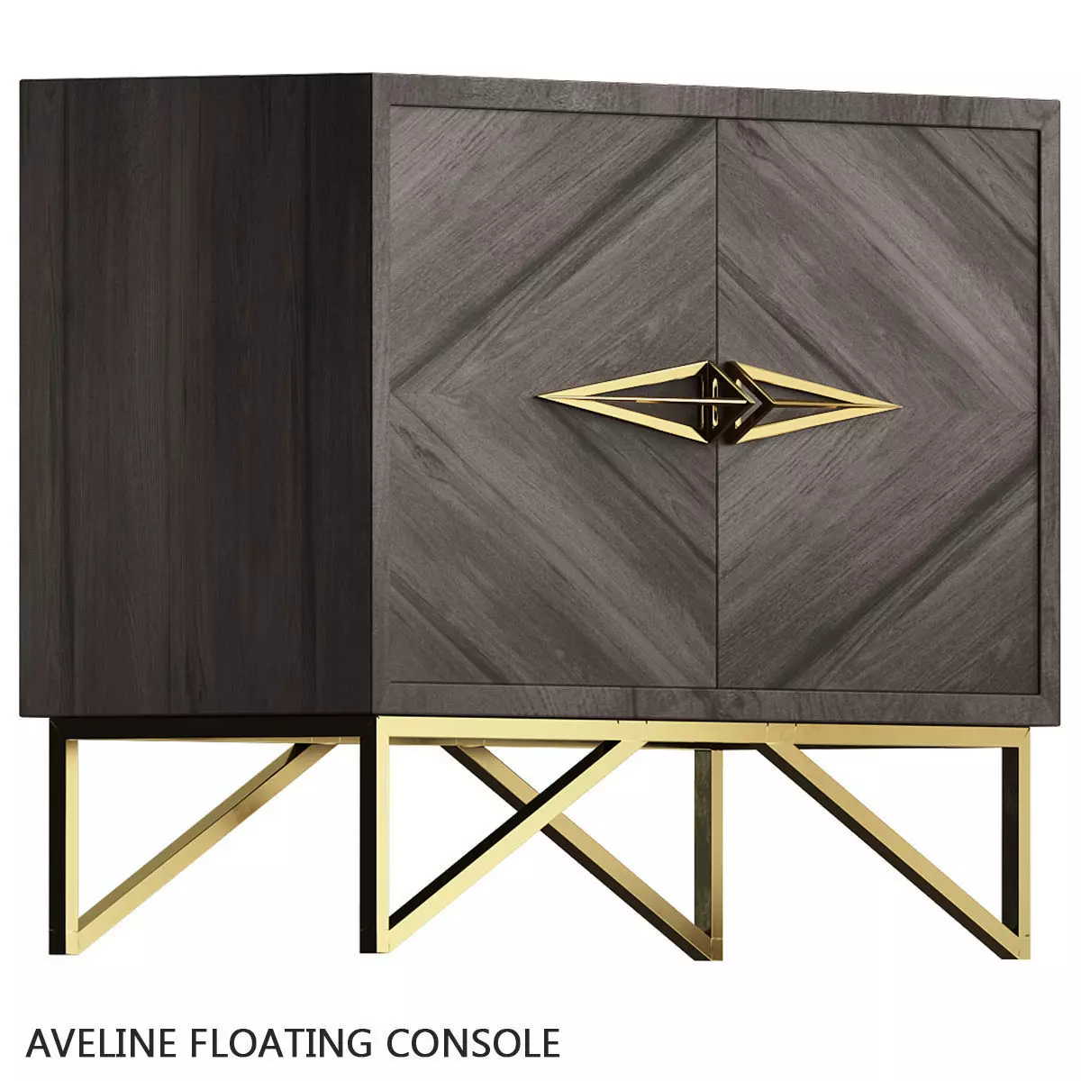 Aveline Floating Console low poly 3d model Low-poly 3D model_0