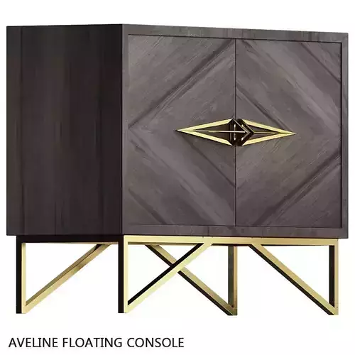 Aveline Floating Console low poly 3d model Low-poly 3D model