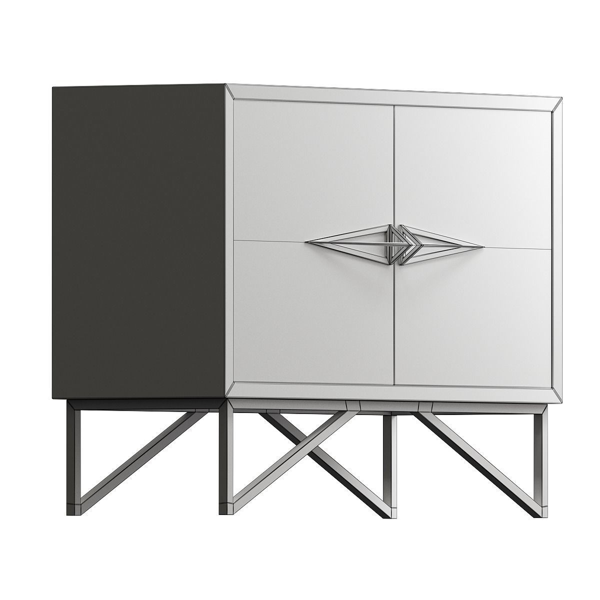 Aveline Floating Console low poly 3d model Low-poly 3D model_1