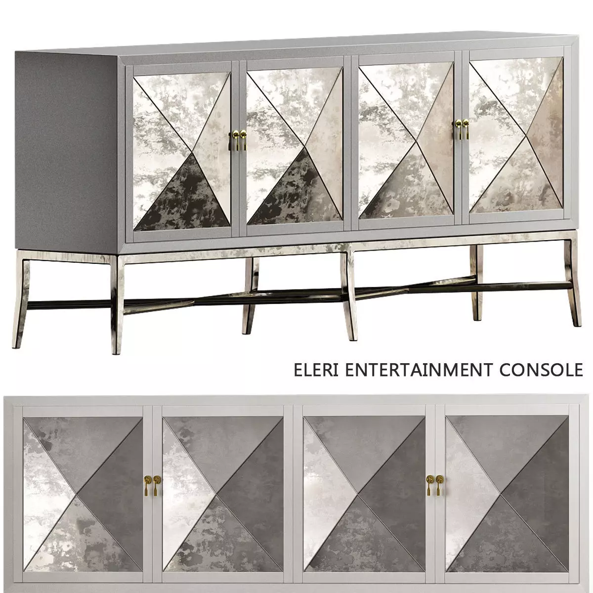 Eleri Entertainment Console low poly 3d model Low-poly 3D model
