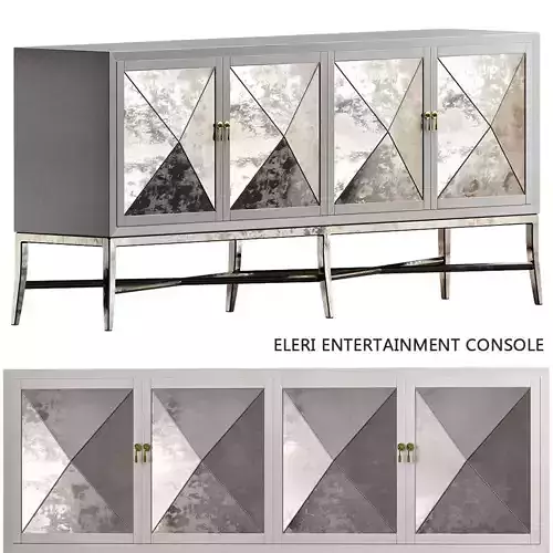 Eleri Entertainment Console low poly 3d model Low-poly 3D model