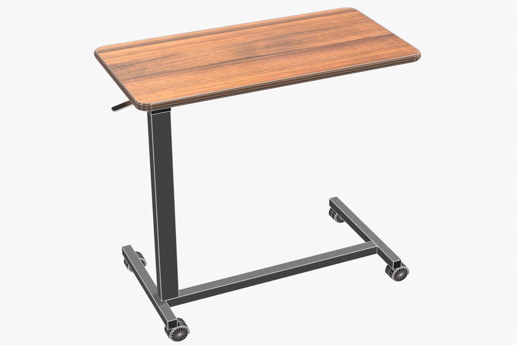 Hospital Table Low-poly 3D model_6