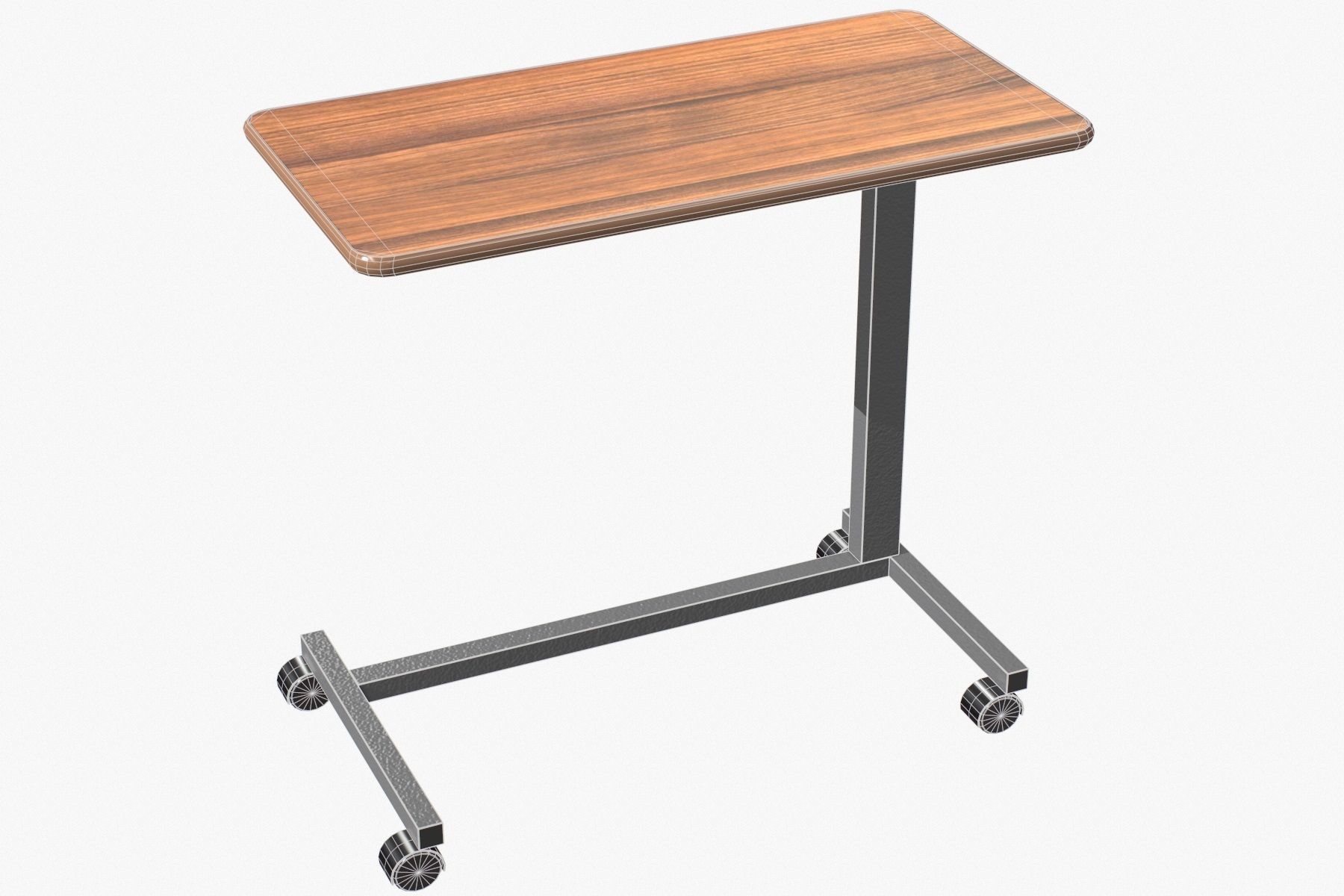Hospital Table Low-poly 3D model_5