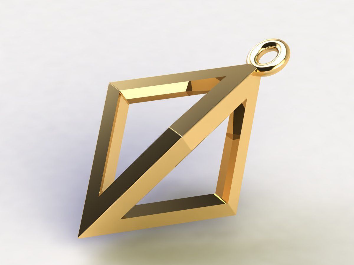 Minimal Necklace  3D print model_1