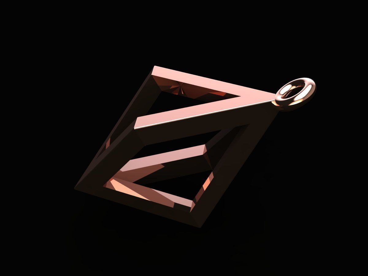 Minimal Necklace  3D print model_3
