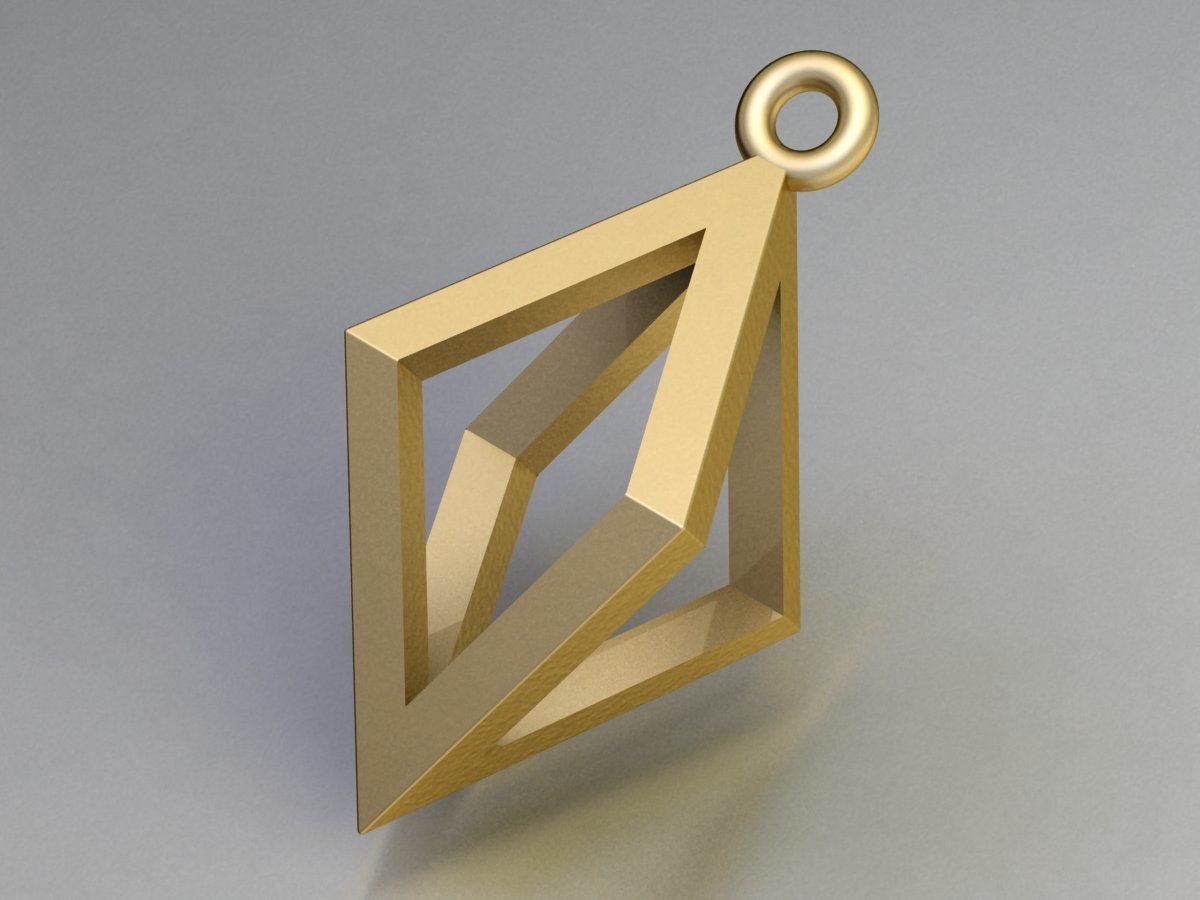 Minimal Necklace  3D print model_4