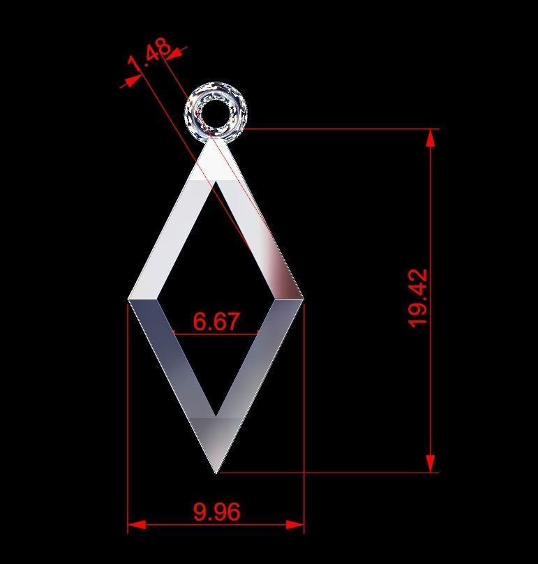 Minimal Necklace  3D print model_5