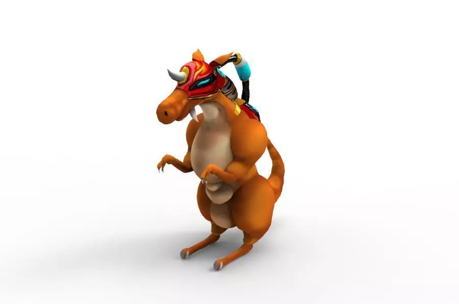 Dragon Machine Low-poly 3D model