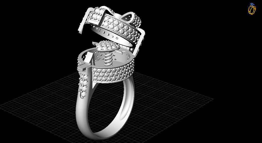 Alessio Boschi Surprise me ring 3D print model_4