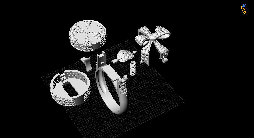 Alessio Boschi Surprise me ring 3D print model_9