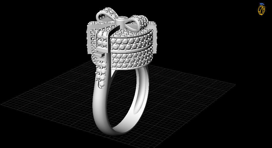Alessio Boschi Surprise me ring 3D print model_2